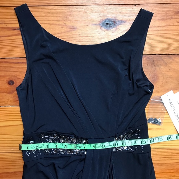 Maggy London Black Beaded Cocktail Dress, NWT, 4 - Picture 5 of 13
